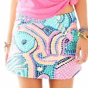 Lilly Pulitzer Madison Skort Mosaic Print M